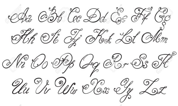 Красивые прописные буквы английского алфавита для письма