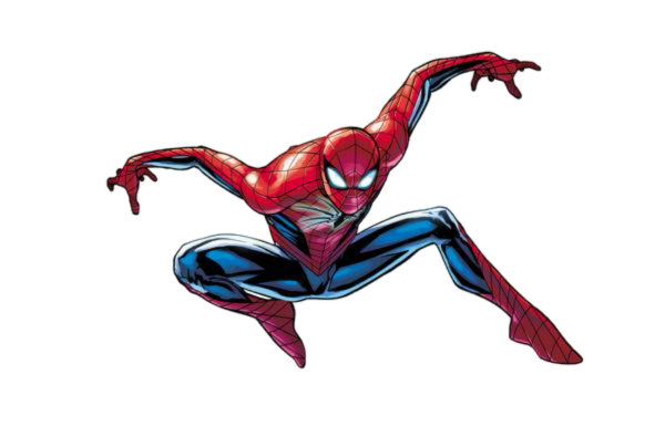 Человек паук в мультяшном стиле