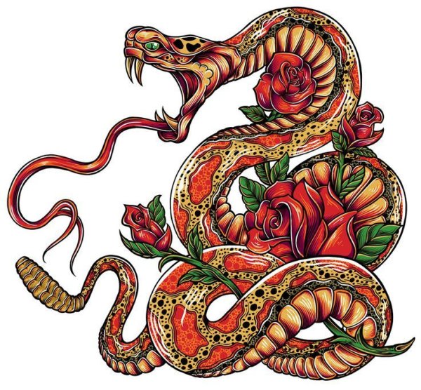 Змея орнамент