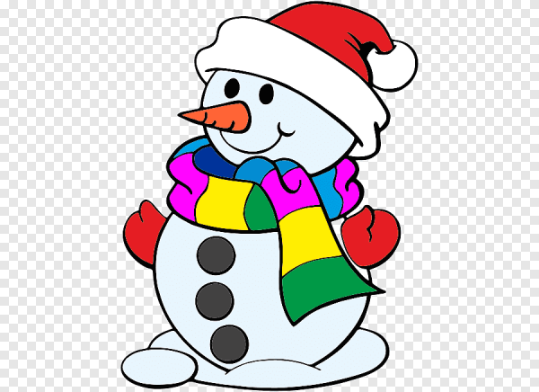 Снеговик рисунок