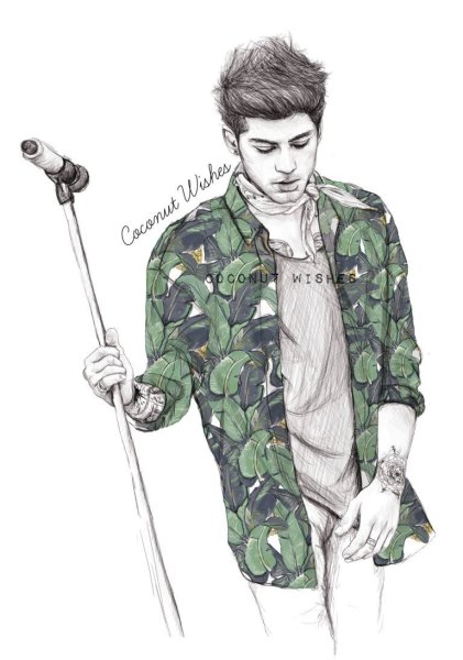 Парень рисунок