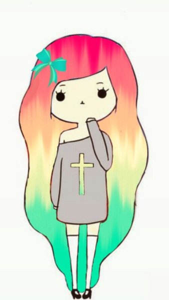 Девушка в платье рисунок