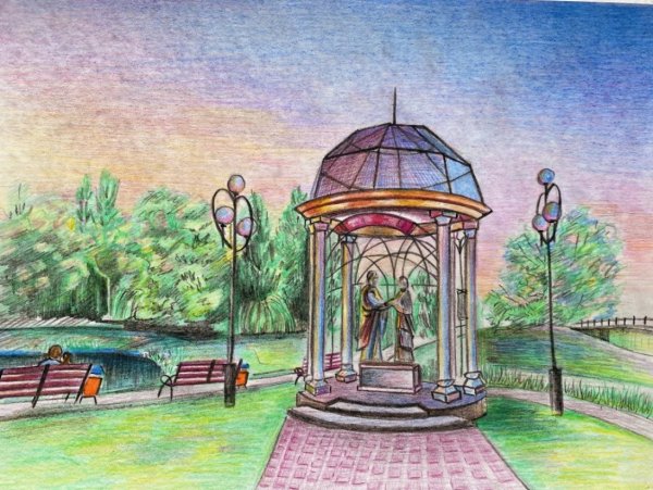 Сад рисунок