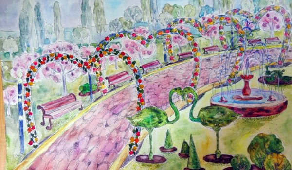 Сад рисунок