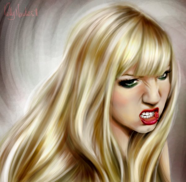 Девушка в очках арт