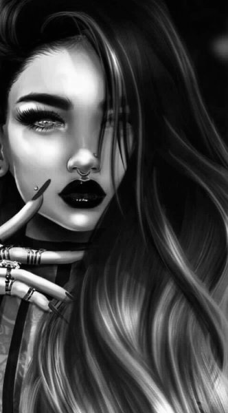 Мультяшная девушка