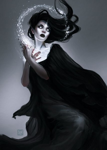 Девушка с горящими глазами арт