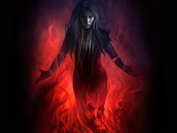 Девушка с волком