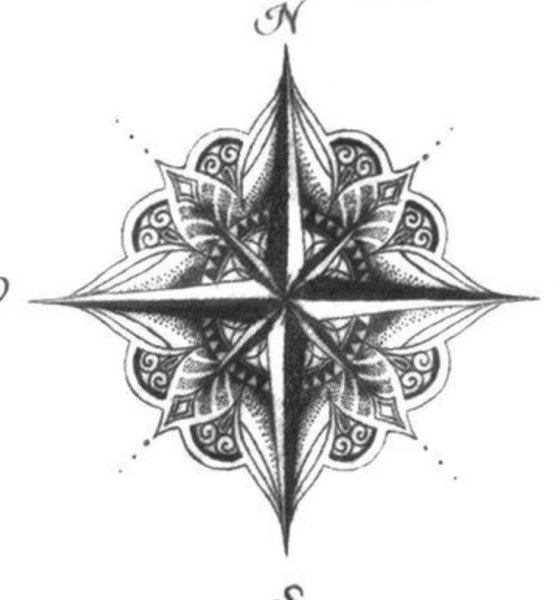 Мандала роза ветров