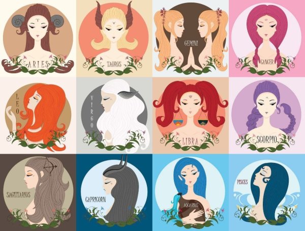 Знаки зодиака девушки