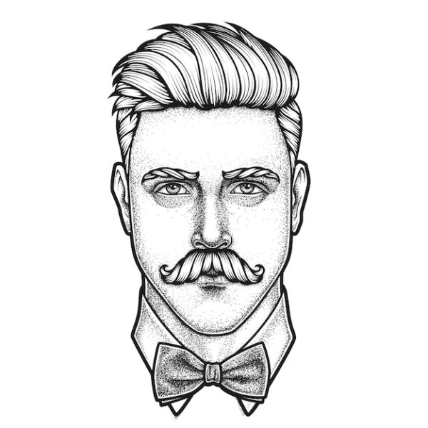 Мужчины с бородой разукрасить