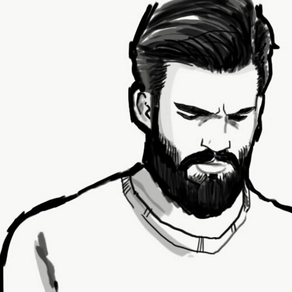 Рисовать мужчину с бородой