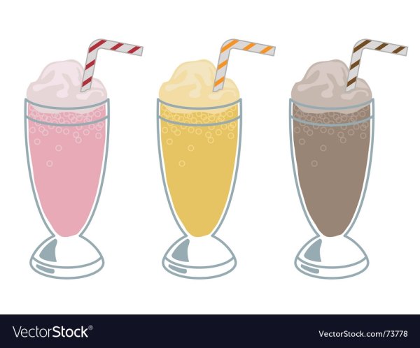 Молочные коктейли для срисовки