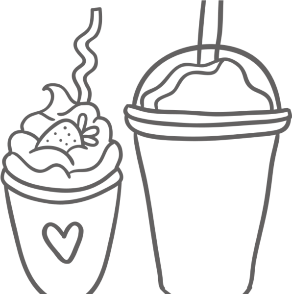 Молочные коктейли раскраска