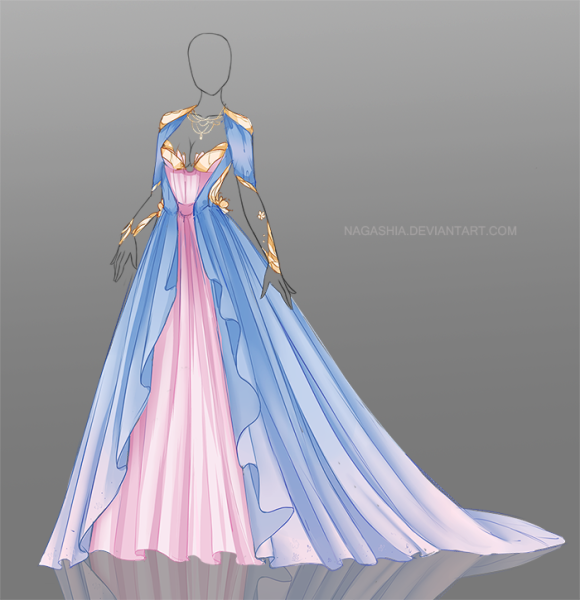 Эскизы средневековых платьев