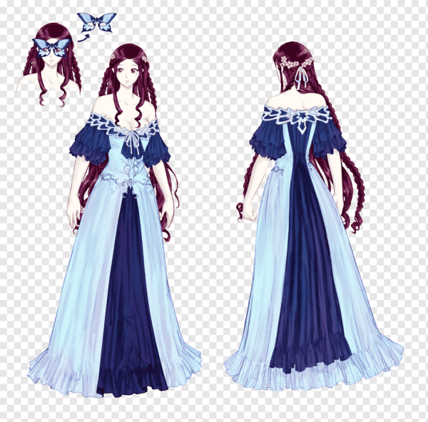 Эскизы средневековых платьев