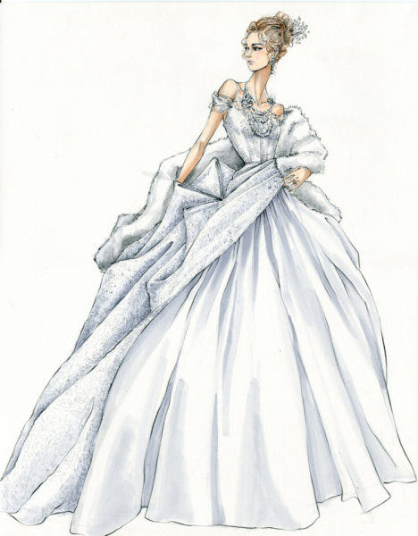 Эскизы платьев
