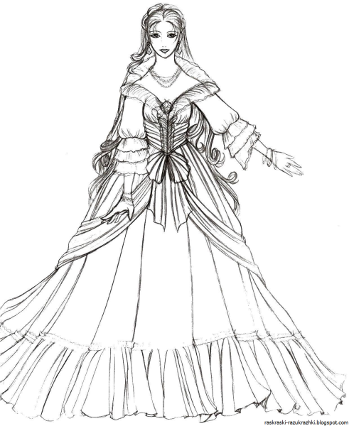 Аниме платья для срисовки