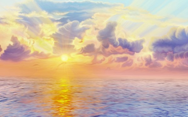 Рассвет рисунок