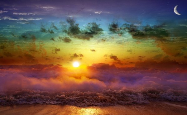 Облака закат