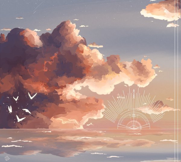 Красивые пейзажи из аниме