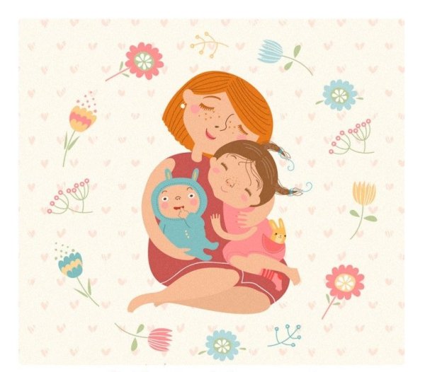 Образ мамы с ребенком на руках