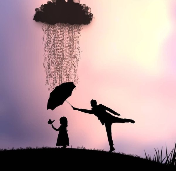 Отец и дочь картинки со смыслом