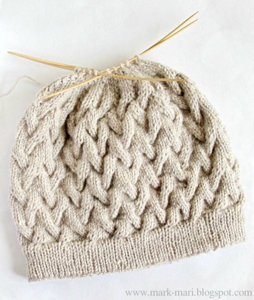 Узоры для вязания шапок спицами схемы