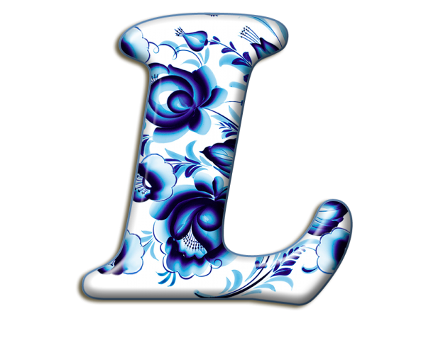 Красивая буква л русская