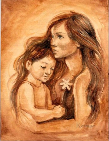 Красивый рисунок для мамы