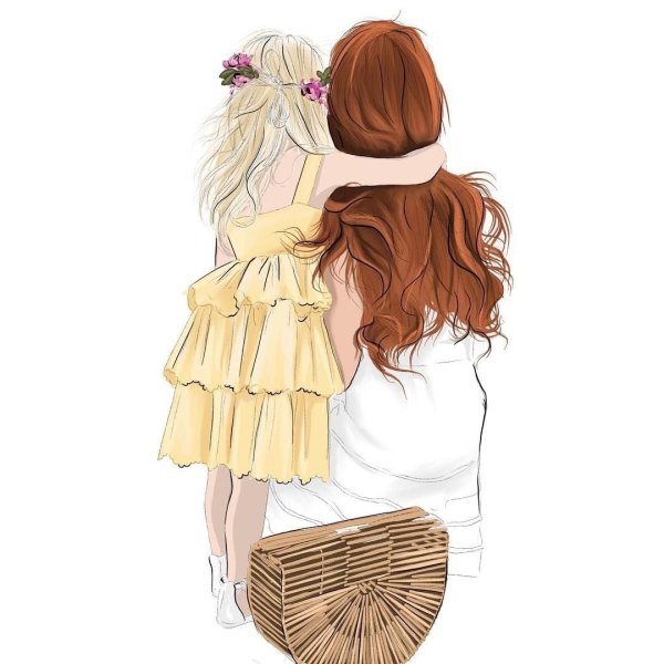 Милый рисунок для мамы