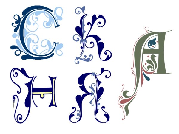 Стилизованные буквы