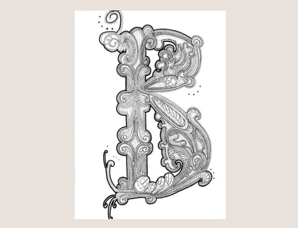 Буквица буква в