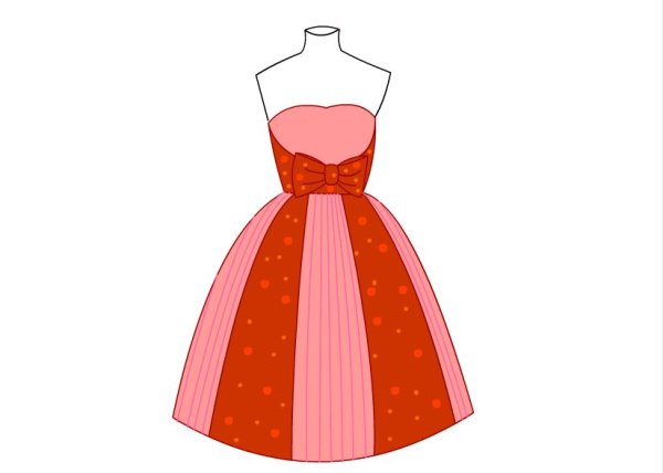 Раскрашенные вечерние платья