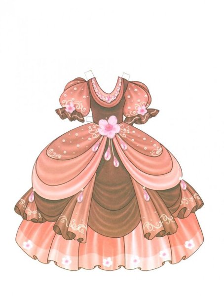 Раскраска платье