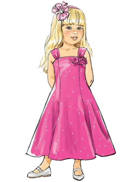 Нарисовать девочку в платье