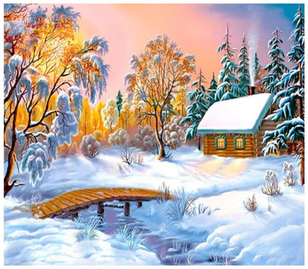 Czeslaw Szwajkosz художник зима