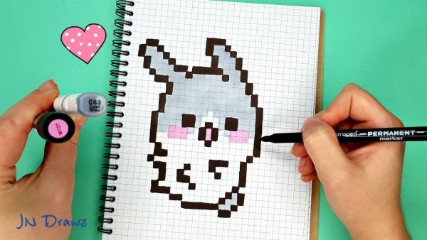 Рисунки по клеточкам маленькие