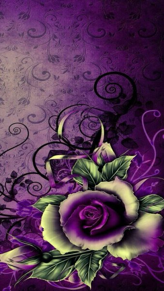 Красивый узор сиреневый