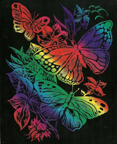 Воскография граттаж