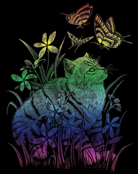 Граттаж техника рисования