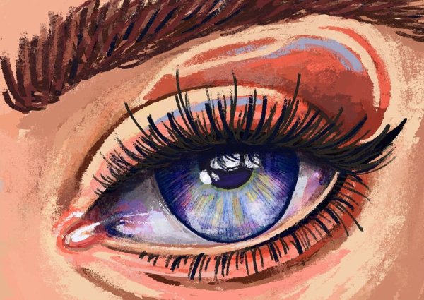 Глаза нарисованные