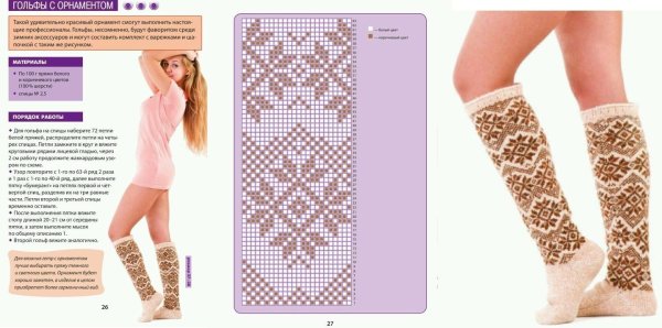 Вязаные носочки с косами спицами схемы