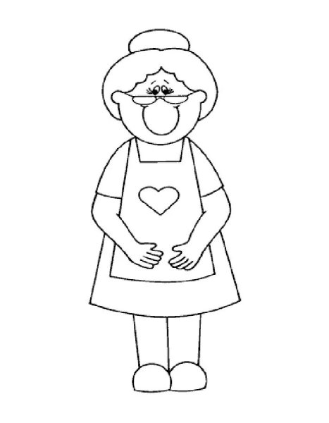 Раскраска дедушка