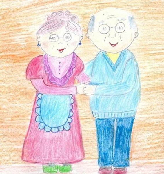 Рисунок бвбушке на щень р