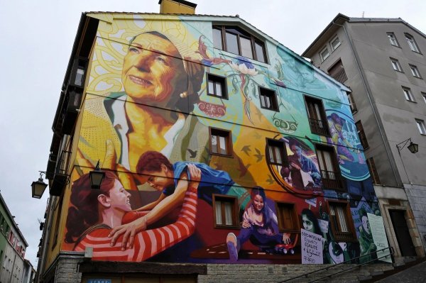 Живопись на стенах домов