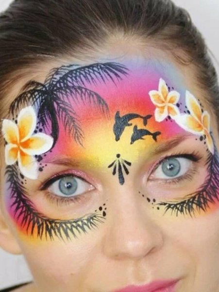 Красивый аквагрим