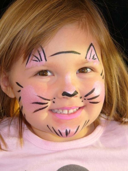 Мордочки на лице для детей