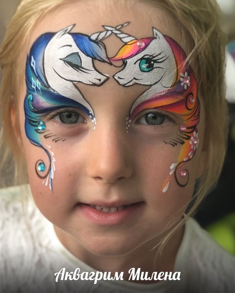 Лёгкий аквагрим для детей