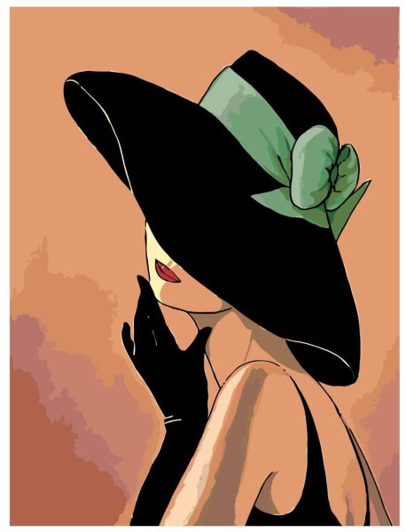 Мультяшная девушка в очках